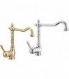 Miscelatore Lavello Con Canna Girevole New Old Bronzo