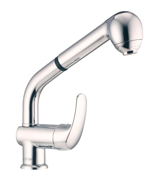 Miscelatore Lavello Con Doccetta Estraibile Alta Cromo