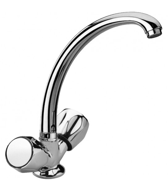 Gruppo Lavello Monoforo Con Canna Fusa Cromo