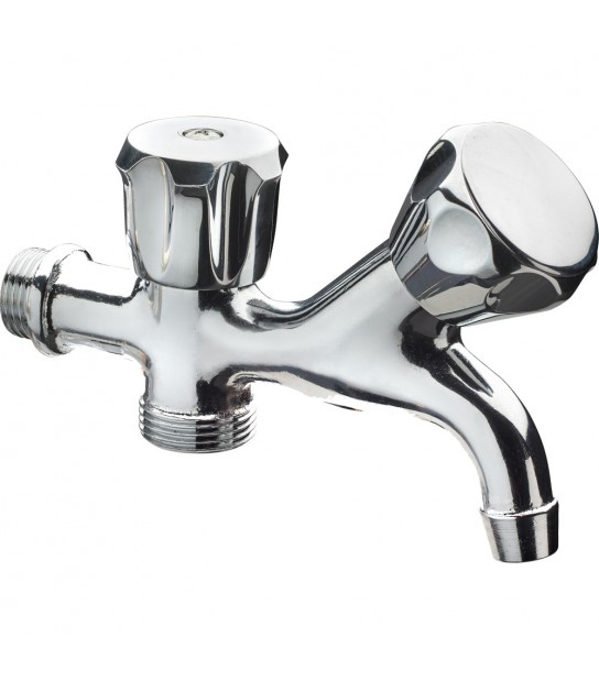 Rubinetto Duplex Pesante A Parete 1/2 X 3/4