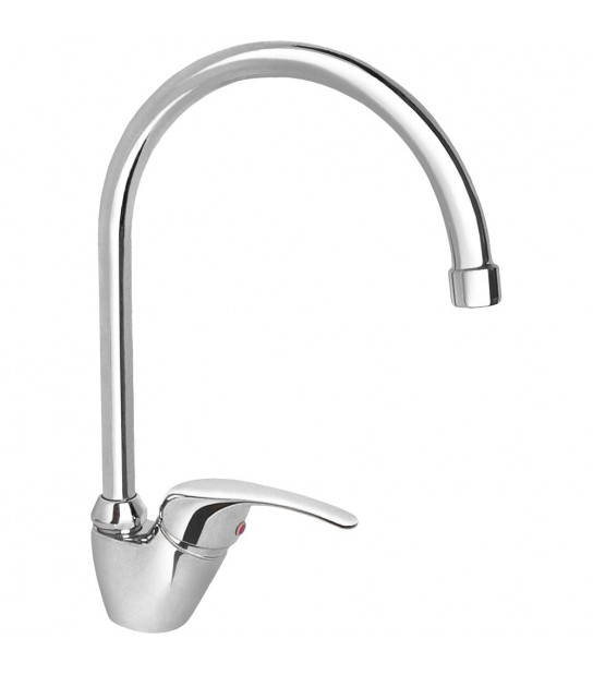 Miscelatore Lavello Messico Canna U Cromo