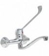 Miscelatore Lavello A Parete Con Leva Clinica Cromo - D. 40