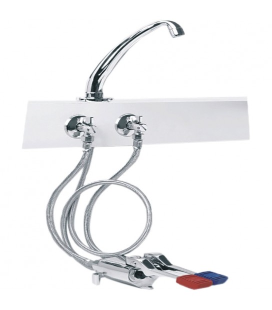 Kit Completo Miscelatore A Pedale Con Bocca Di Erogazione Modello K 2 Pedali