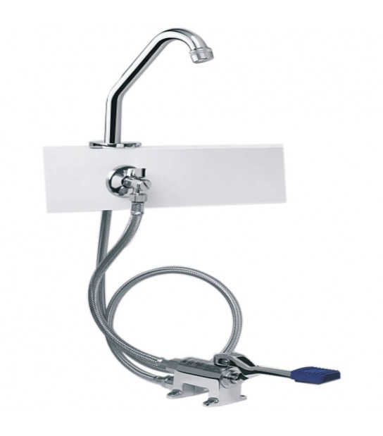 Kit Completo Rubinetto A Pedale Con Bocca Di Erogazione Modello U 1 Pedale