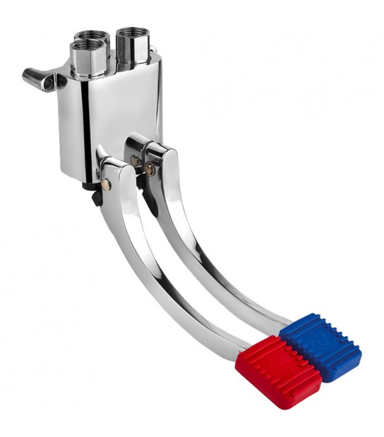 Rubinetto A Pedale 2 Vie Installazione A Parete 1/2