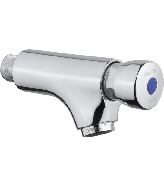 Rubinetto Temporizzato A Parete Con Comando A Pulsante 1/2 - Cromo