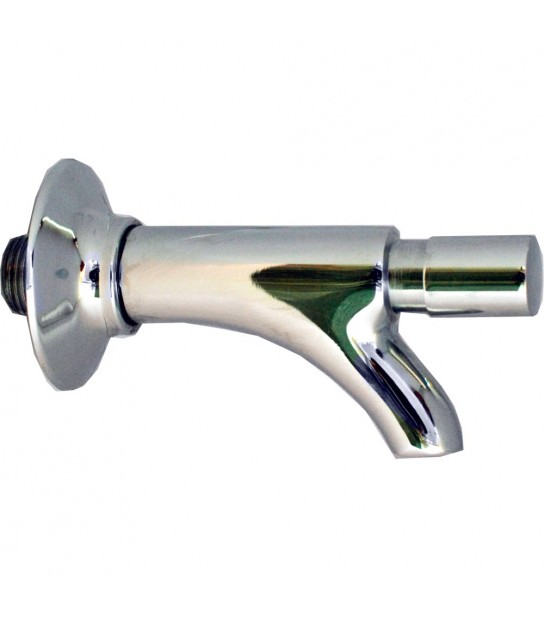 Rubinetto Temporizzato Per Fontanella A Pulsante Con Chiusura Istantanea 1/2 - Cromo Lucido