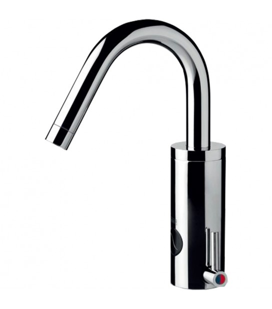 Miscelatore A Fotocellula Per Lavabo Con Canna Alta Arco Plus Batteria 6V