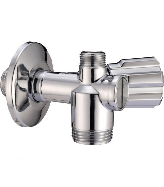 Rubinetto Sottolavabo Combinato Lavatrice A 3 Vie Mono Con Filtro 1/2X 3/4X3/8 + Rosetta