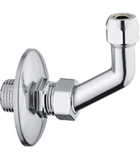 Squadretta Sottolavabo Esagonale Eko 1/2X10 + Rosetta