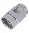 Distanziale Retrogruppo Forato Con Dado Girevole In Ottone Cromato Mf 3/4 Foro 3/8