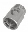 Distanziale Retrogruppo Forato In Ottone Cromato Mf 3/4 Foro 3/8 + Guarnizione