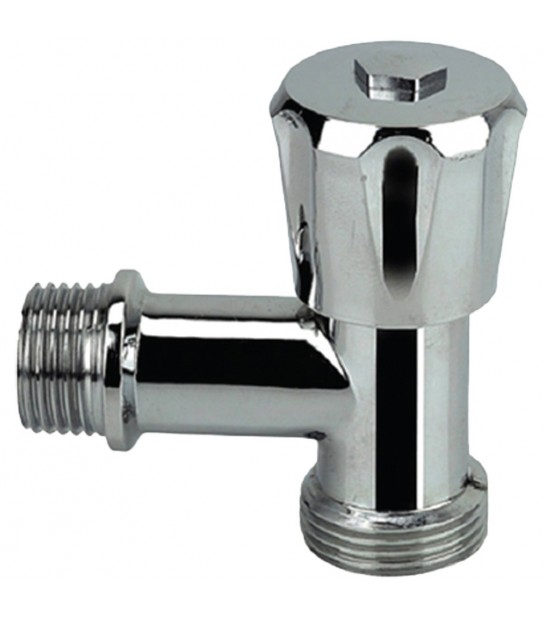 Rubinetto A Squadra Per Lavatrice Con Chiusura A Vitone 1/2M X 3/4M