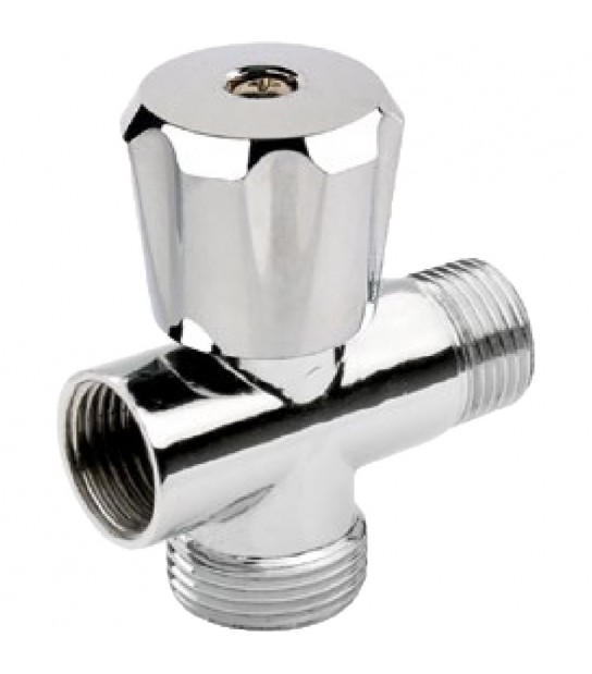 Rubinetto Lavatrice A 3 Vie Con Chiusura A Vitone M1/2 X M3/4 X F1/2