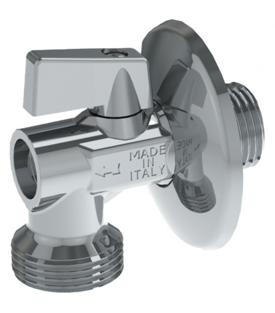 Rubinetto Lavatrice A Sfera Eurotermo 1/2 X 3/4 + Rosetta