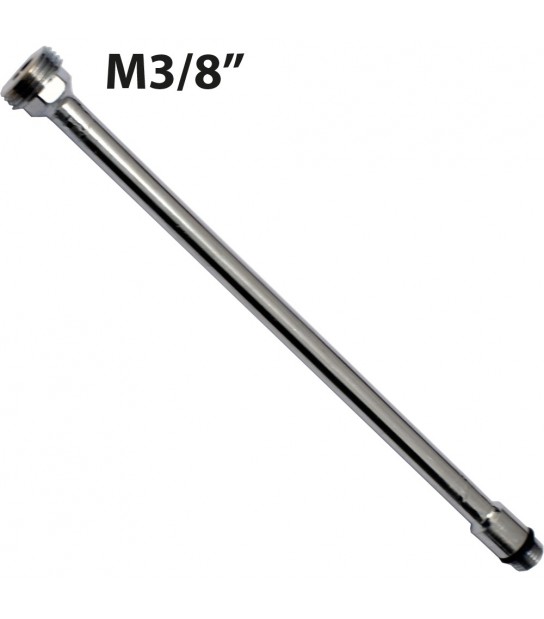 Prolunga Per Tubetto Rame Cromo 3/8M 8X1 M - 19 Cm