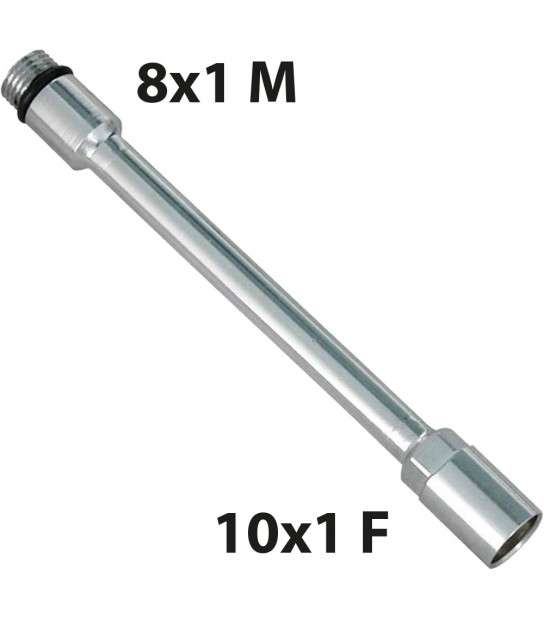 Prolunga Rame Ridotta Per Rubinetteria Cromo 8X1 M + 10X1 F - Cm 11