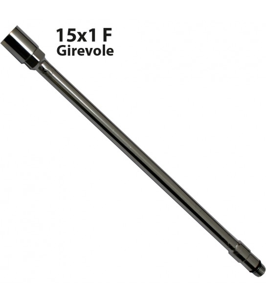 Prolunga Rame Cromata Per Doccetta Estraibile Cucina 15X1 F Gir. + 8X1 M - Cm 19