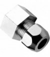 Niples Femmina Per Tubetto Rame In Ottone Cromato F3/8X 3/8- D.10
