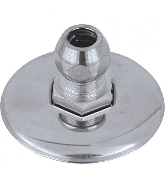 Niples Maschio Per Tubetto Rame In Ottone Cromato + Rosetta M1/2 X D.10