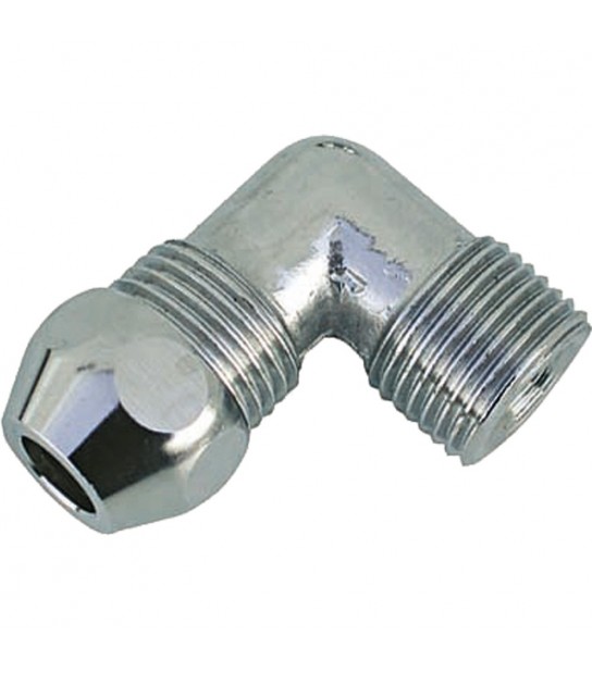 Curva Maschio Per Tubetto Rame In Ottone Cromato M1/2 X D.12