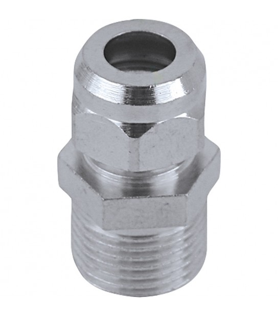 Niples Maschio Per Tubetto Rame Cromato M3/8X D.12