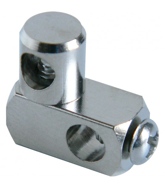 Snodo Doppio Per Astine Di Scarico In Metallo Cromo