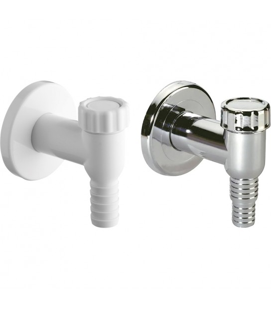 Valvola Esterna Orientabile Per Attacco Lavatrice O Lavastoviglie Cromo D.32 Mm