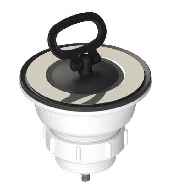 Piletta Per Lavello Inox, Sintetici O In Ceramica Con Tappo E Maniglia 11/2 - 11/4 X D.80 Mm