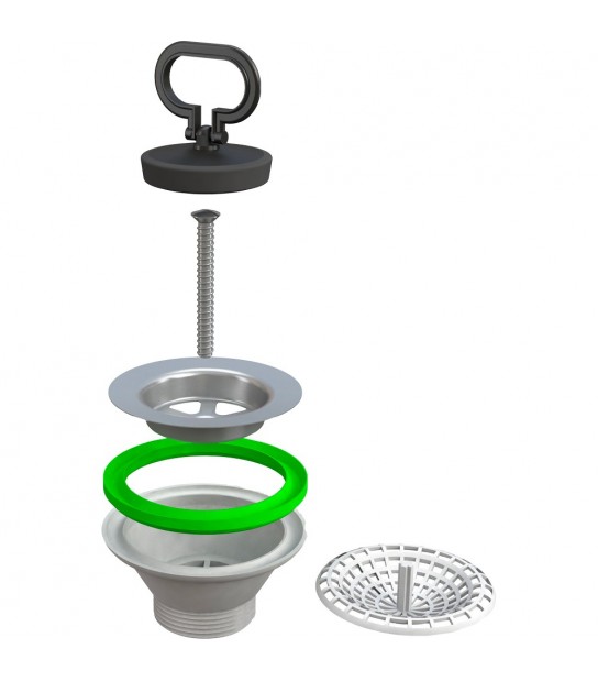 Piletta Per Lavelli In Ceramica Tradizionale Senza Troppopieno 11/4 X D.80 Mm