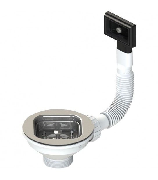 Piletta Multi Style Per Lavello Cucina Con Foro D.90 Ctp Rettangolare 11/2 X D.114 Mm