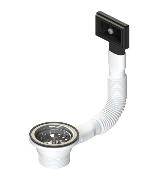 Piletta Canestro Per Lavello Cucina Con Foro D.60 Ctp Rettangolare 11/2 X D.70 Mm