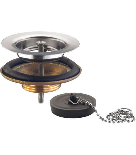 Piletta Simplex Per Pilozzo In Ottone Con Tappo A Catenella 11/4 X D.80 Mm