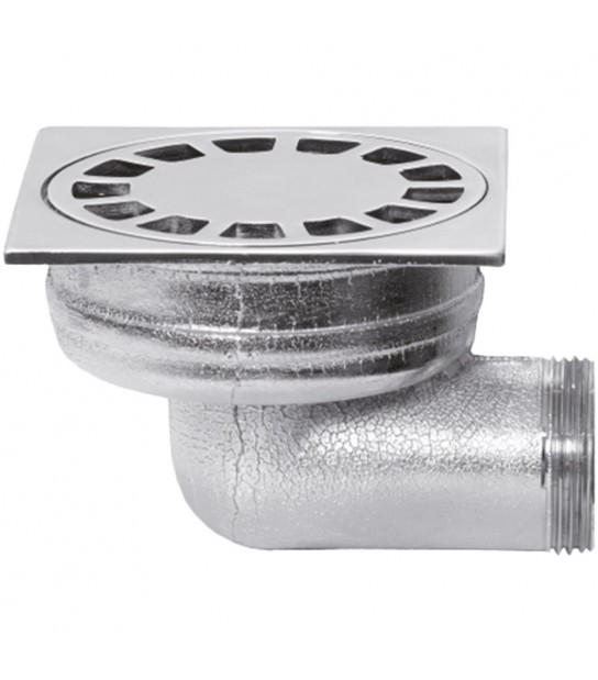 Piletta Sifonata Per Pavimento Con Scarico Laterale 11/4 - 100X100 Mm