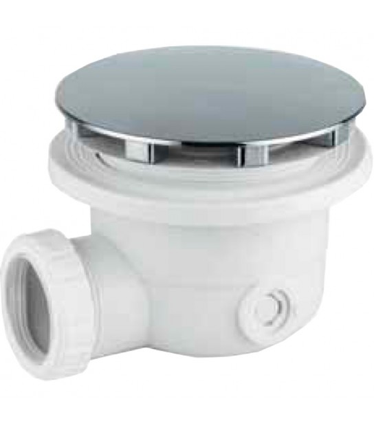 Piletta Sifonata Per Piatto Doccia Con Foro D.90 Cromata 11/2 X D.120 Mm