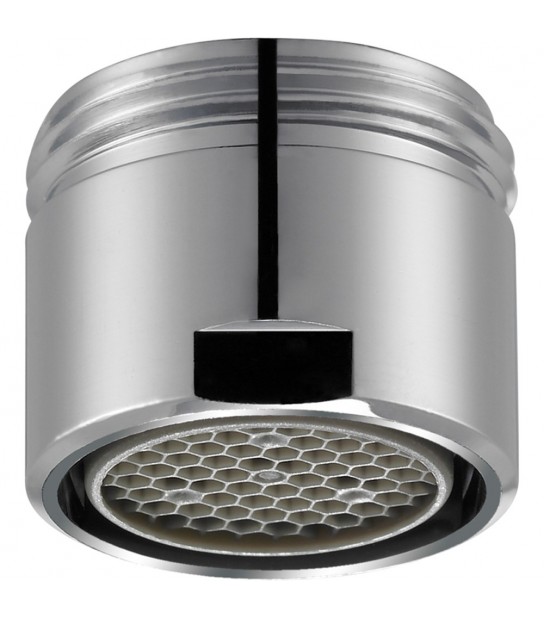 Aereatore Con Guscio In Ottone Cromato Honeycomb M18 X1 - 8 L/Min