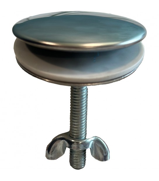 Tappo Copriforo In Acciaio Inox Cromato D.40 Mm