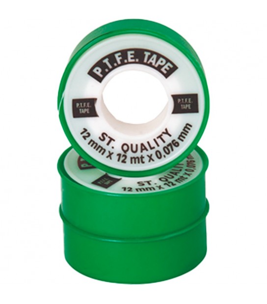 Nastro Teflon Ptfe Per Tenuta Filetti H.12 Mm X 10 Mt.