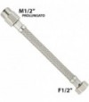 Flessibile In Acciaio Inox M1/2 Prolungato X F1/2 30 Cm - Dn10