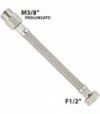 Flessibile In Acciaio Inox M3/8 Prolungato X F1/2 40 Cm - Dn10