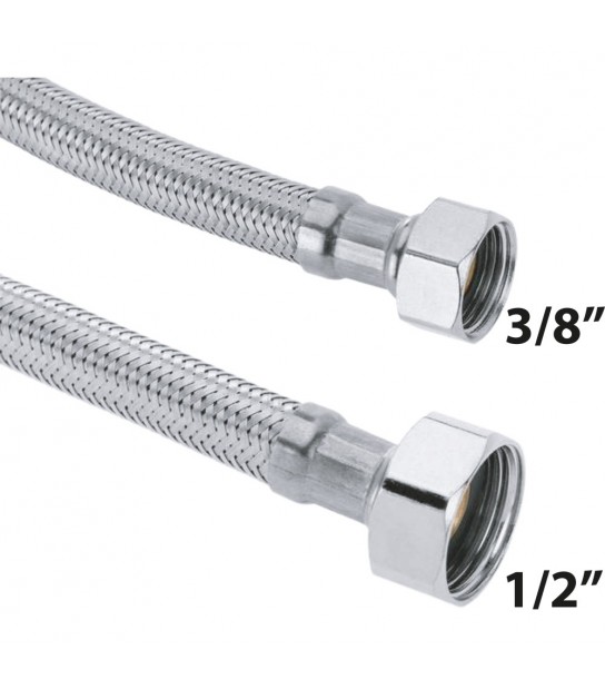 Flessibile In Acciaio Inox F1/2 X 3/8F 60 Cm