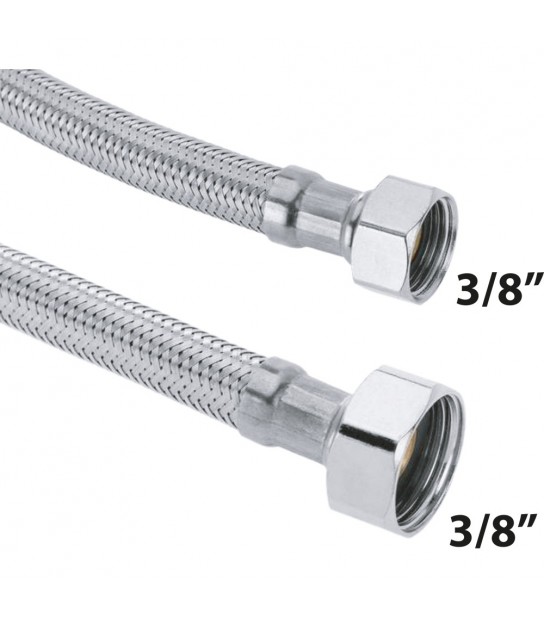 Flessibile In Acciaio Inox F3/8 X 3/8F 20 Cm