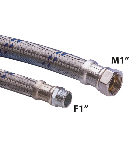 Flessibile Antivibrante M/F 1 In Acciaio Zincato Cm 50 - Dn25