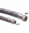 Flessibile Antivibrante M/F 1 In Acciaio Zincato Cm 80 - Dn25