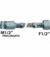 Flessibile In Acciaio Inox M1/2 Prolungato X F1/2 Gir. Flexcore Cm 20 - Dn8