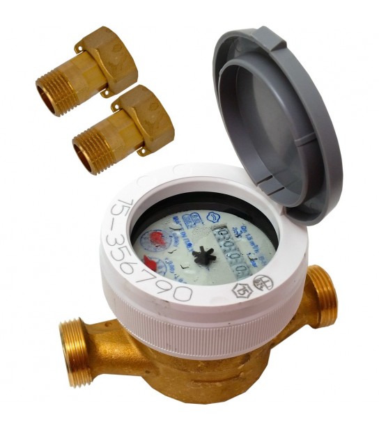 Contatore Acqua A Quadrante Bagnato Con 5 Rulli Dbrf/40 - 11/2
