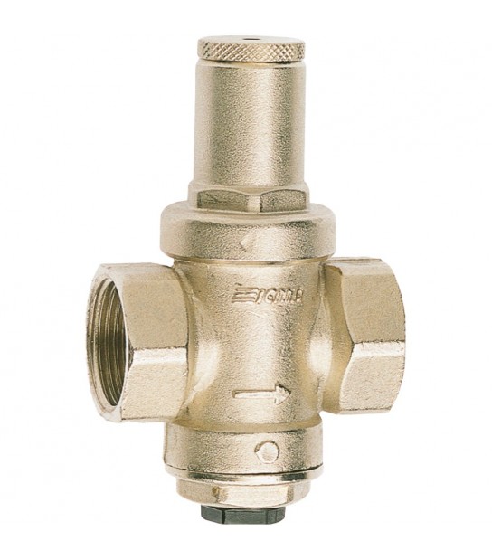 Riduttore Di Pressione Acqua A Pistone Mignon Con Presa Manometro 1/2 Ff