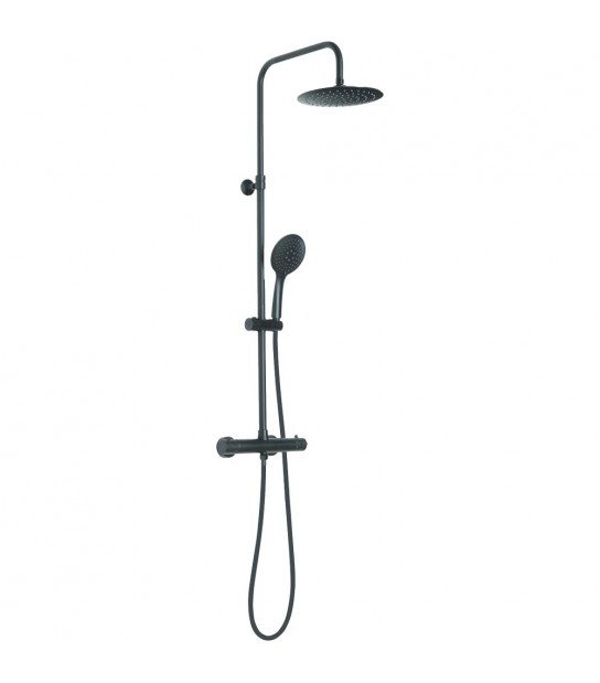 Set Colonna Doccia Star Mix 03 Termostatico Nero Opaco