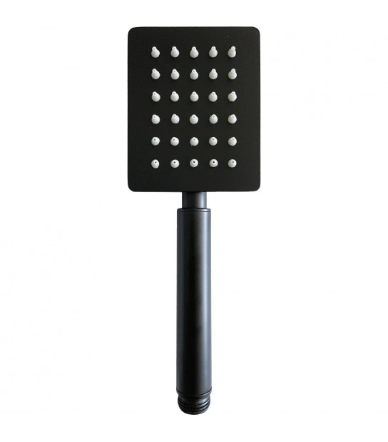 Doccetta Monogetto Quadrata Nero Opaco 1/2M