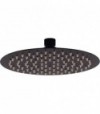 Soffione Doccia Tondo Slim Nero Opaco D.300 X H.2 Mm